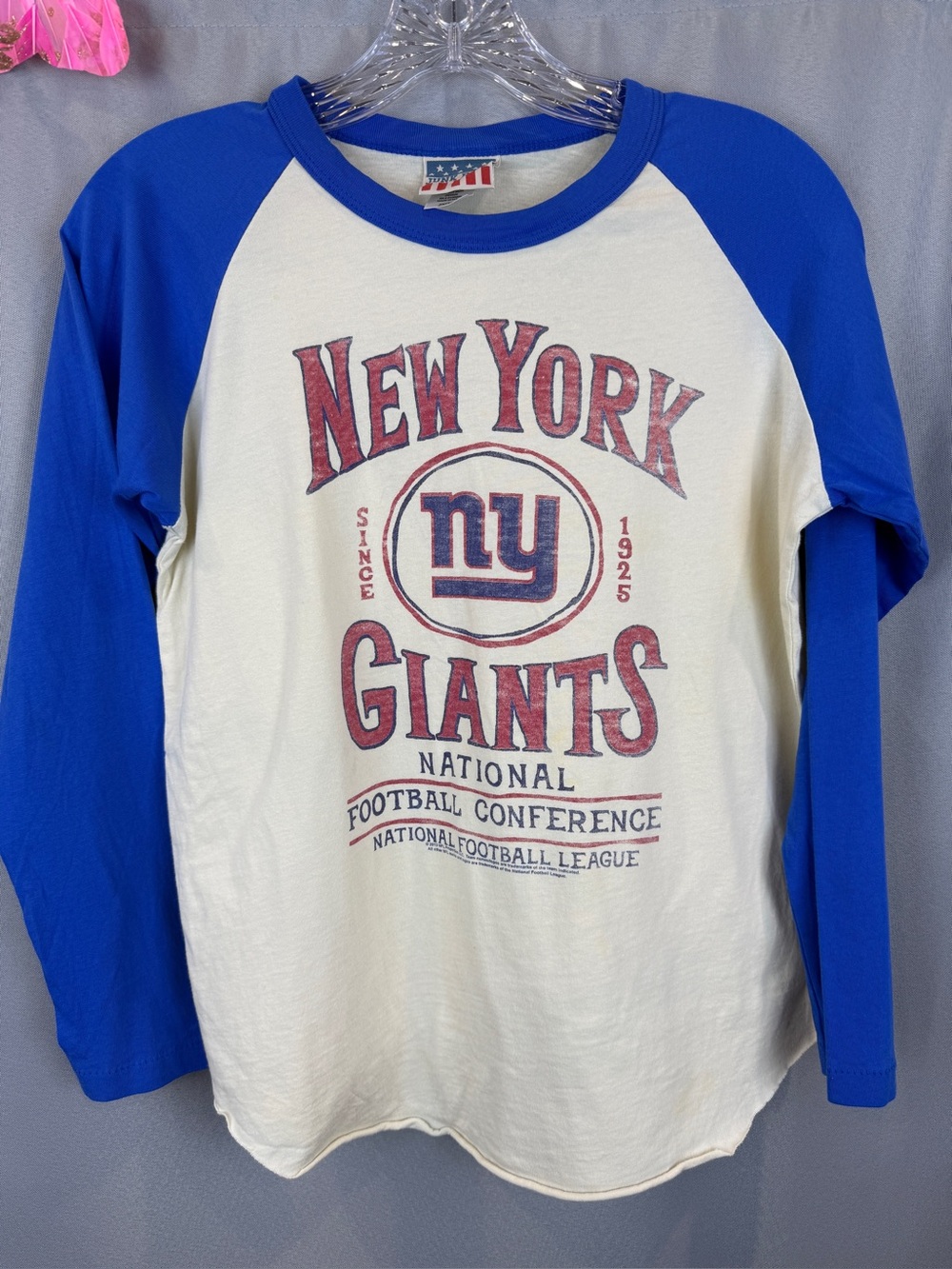 New York Giants Raglan T-Shirt- Size 2XL (14)